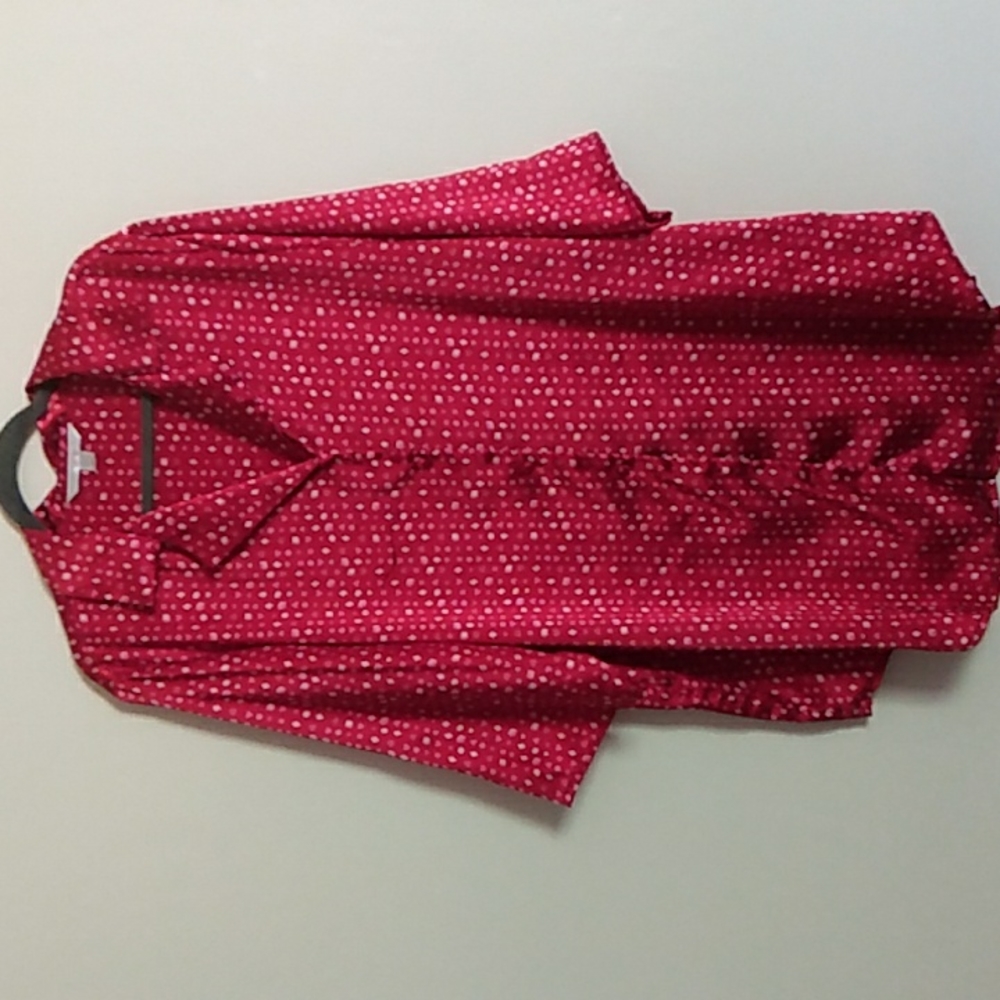 Cacique SZ 18/20 Silky Feel Red and Pink Pajama Night Shirt